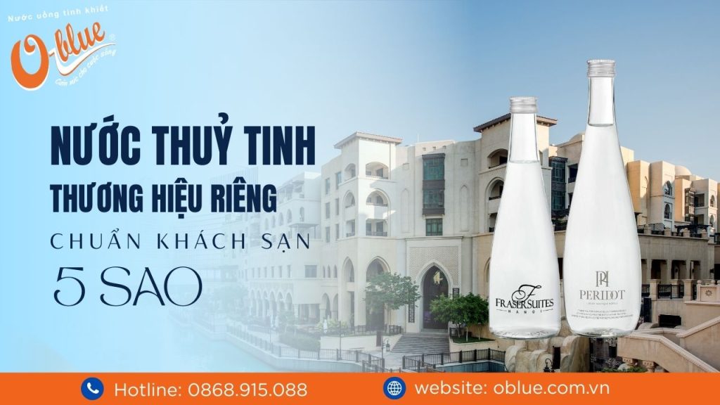 Nước chai thủy tinh thương hiệu riêng