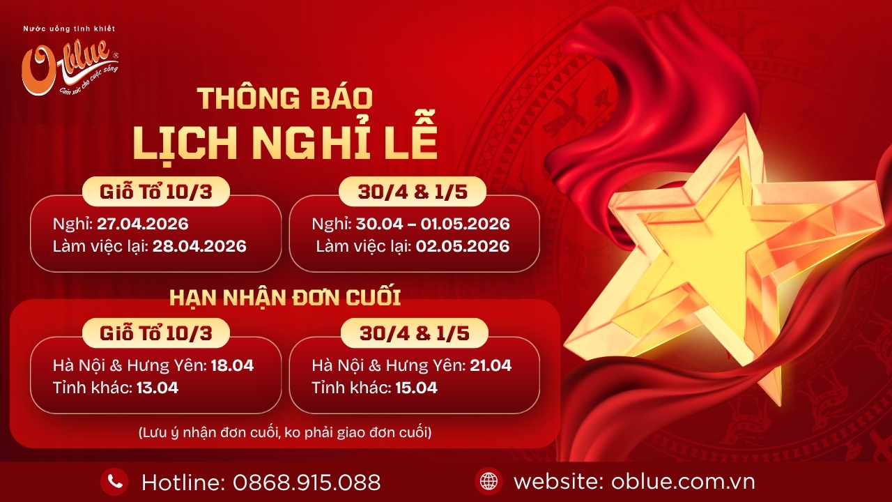 THÔNG BÁO LỊCH NGHỈ LỄ 30/04 – 01/05 NĂM 2026