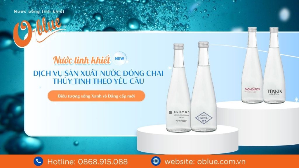 Dịch vụ sản xuất nước đóng chai thủy tinh