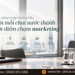 Nước uống in logo thương hiệu